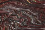 Polished Tiger Iron Stromatolite Slab - Billion Years #221800-1